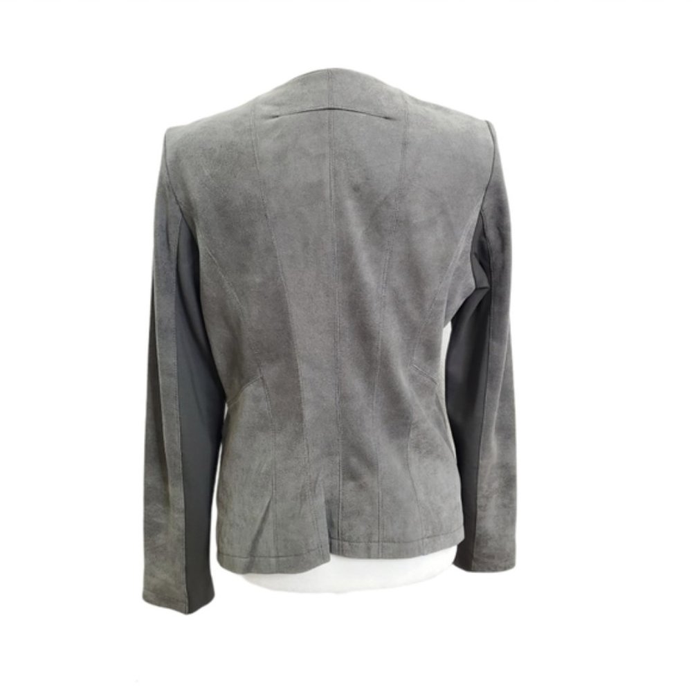 Real Suede Open Front Waterfall Jacket - Picture 2 of 5